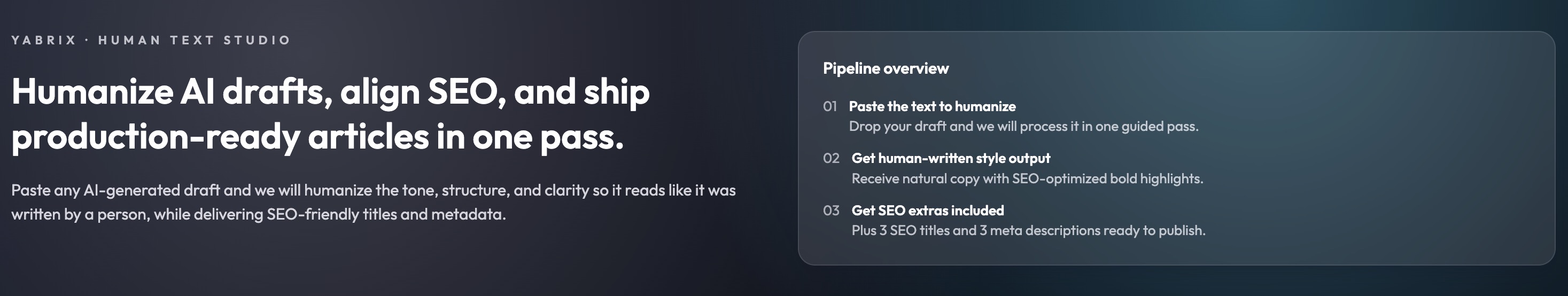 Human Text by Yabrix