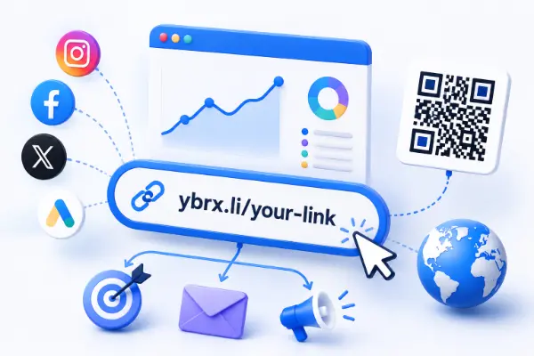 Yabrix Links traffic source and UTM analytics